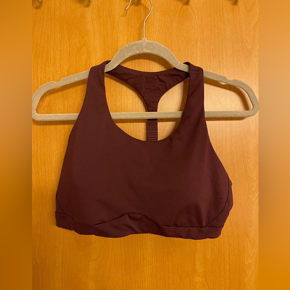 Maroon Athleta Sports Bra